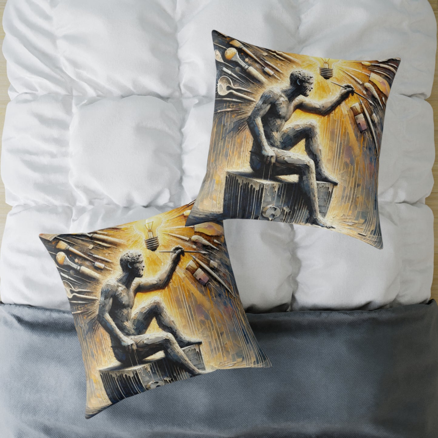 Idea Sculptor Genesis Spun Polyester Pillow