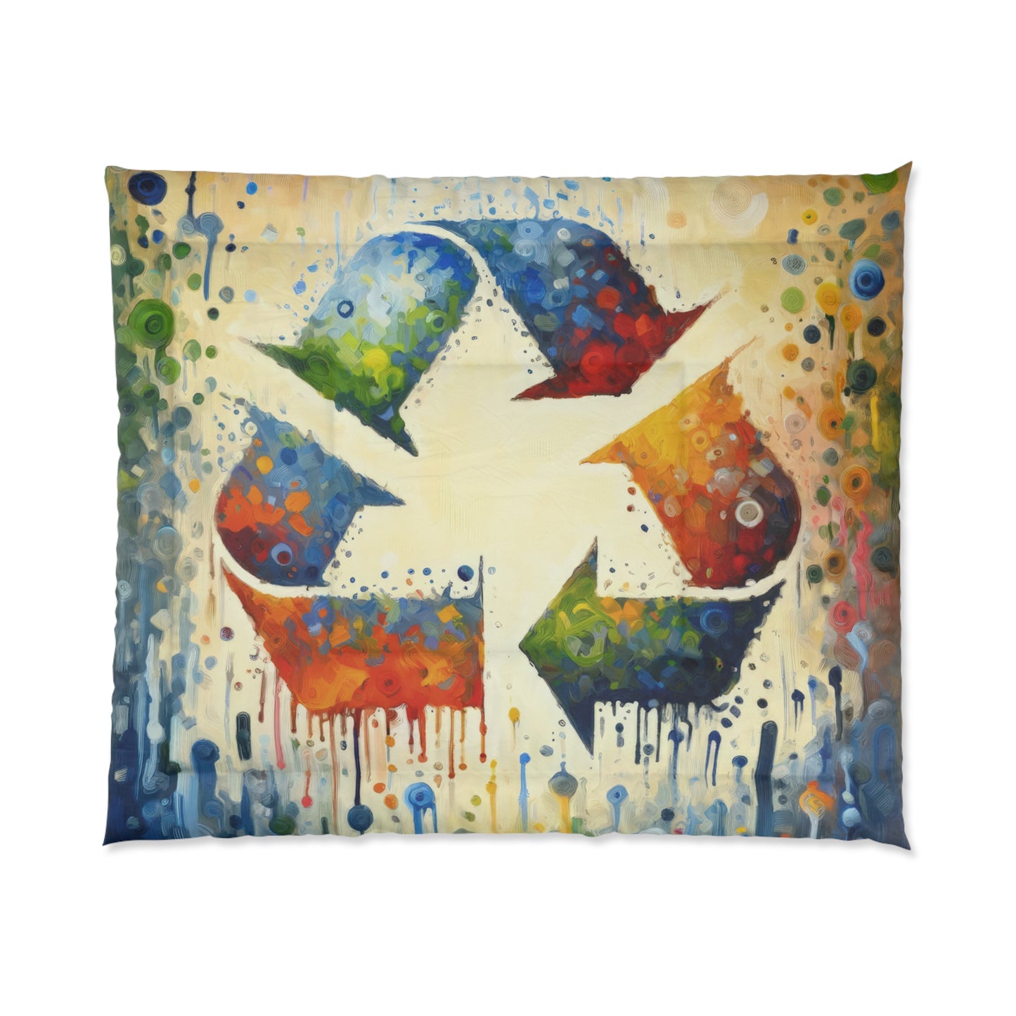 Sustainable Transformation Tachism Comforter