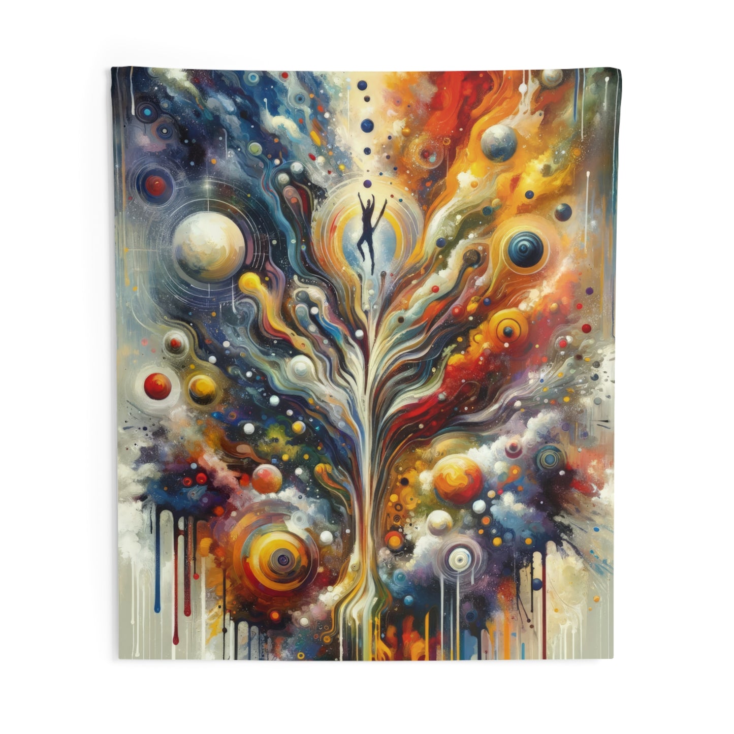 Cosmic Vision Tree Indoor Wall Tapestries