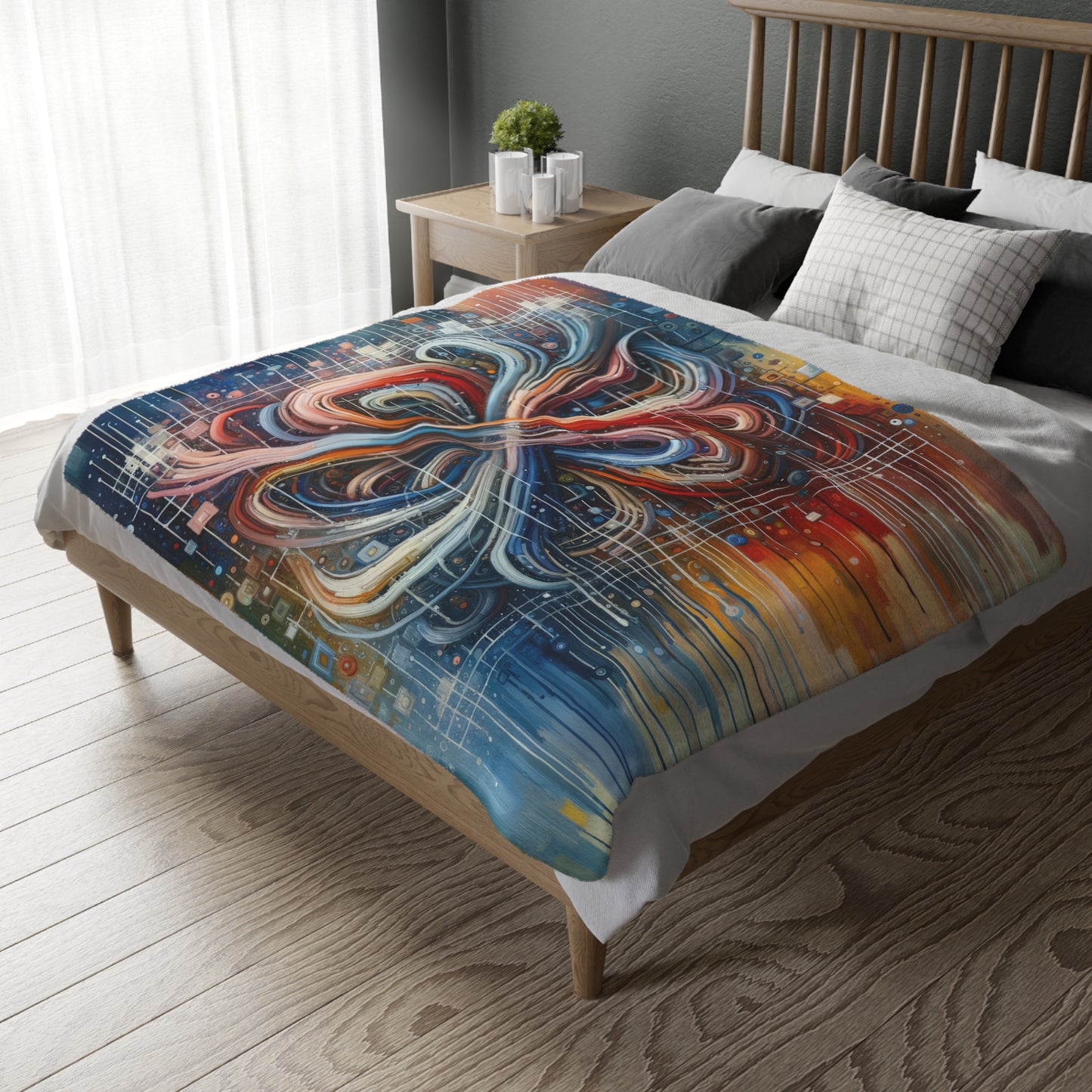 Humanity Tapestry Unification Velveteen Microfiber Blanket (Two-sided print)