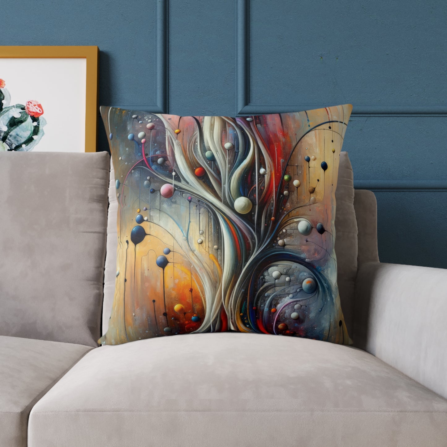 Invisible Threads Influence Spun Polyester Pillow