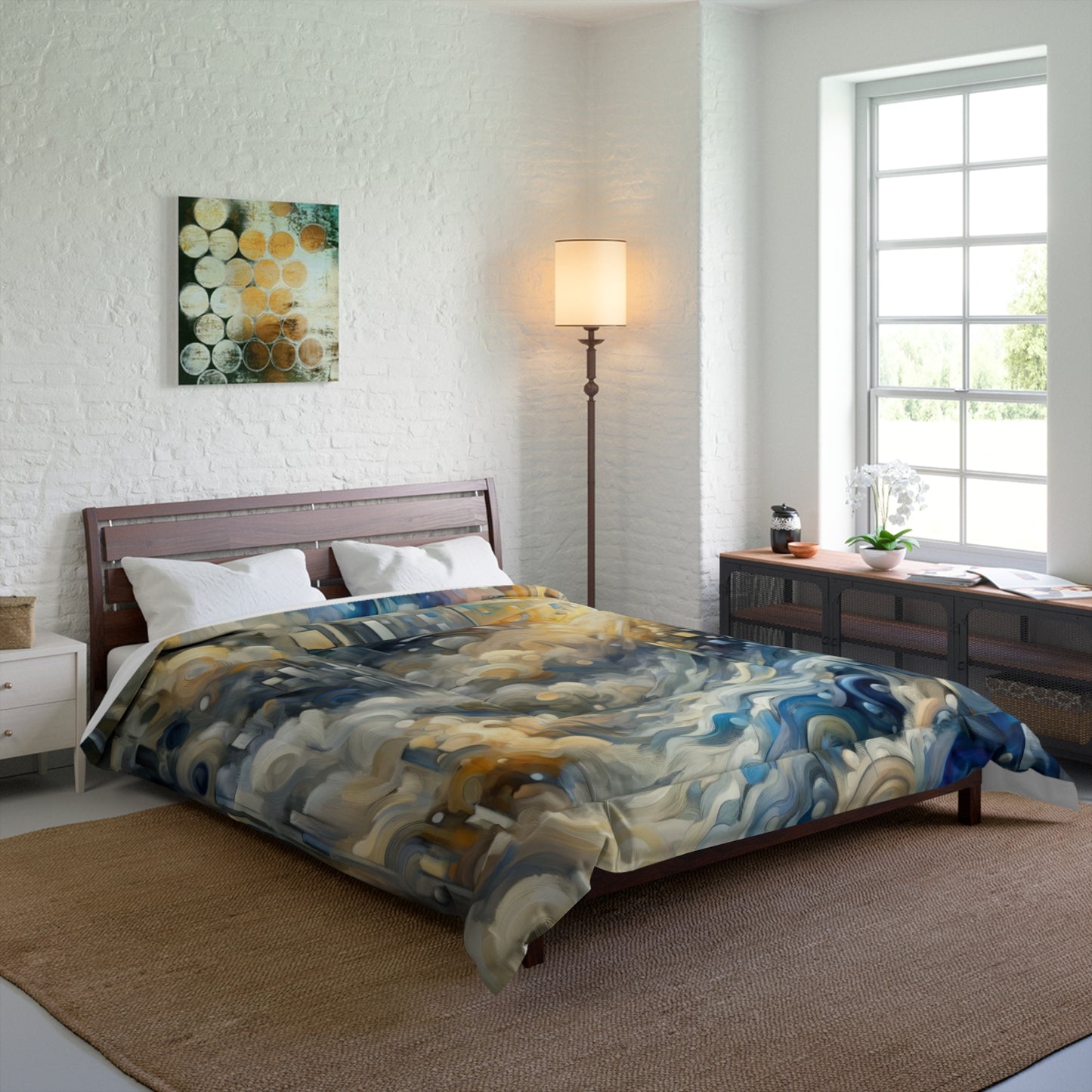 Adrift Beacon Tachism Comforter