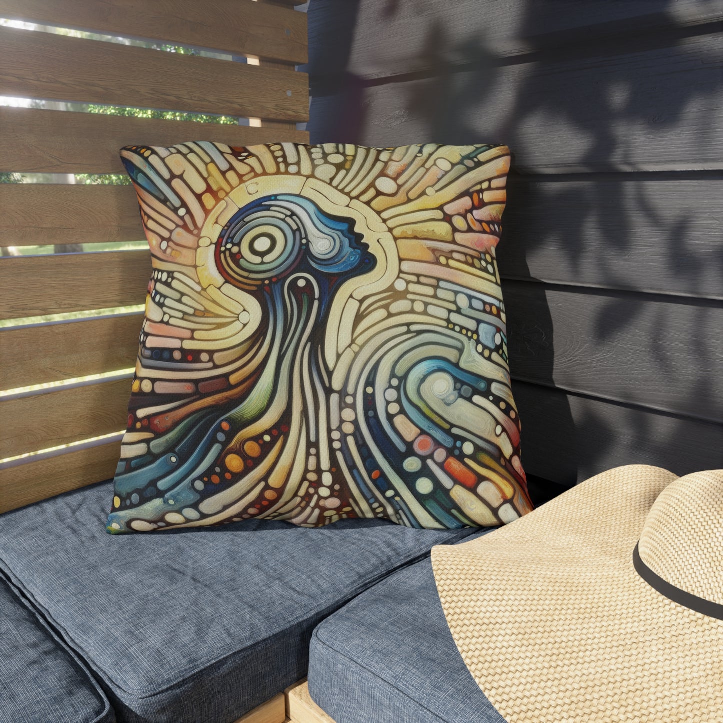 Inner Mosaic Kindness Outdoor Pillows