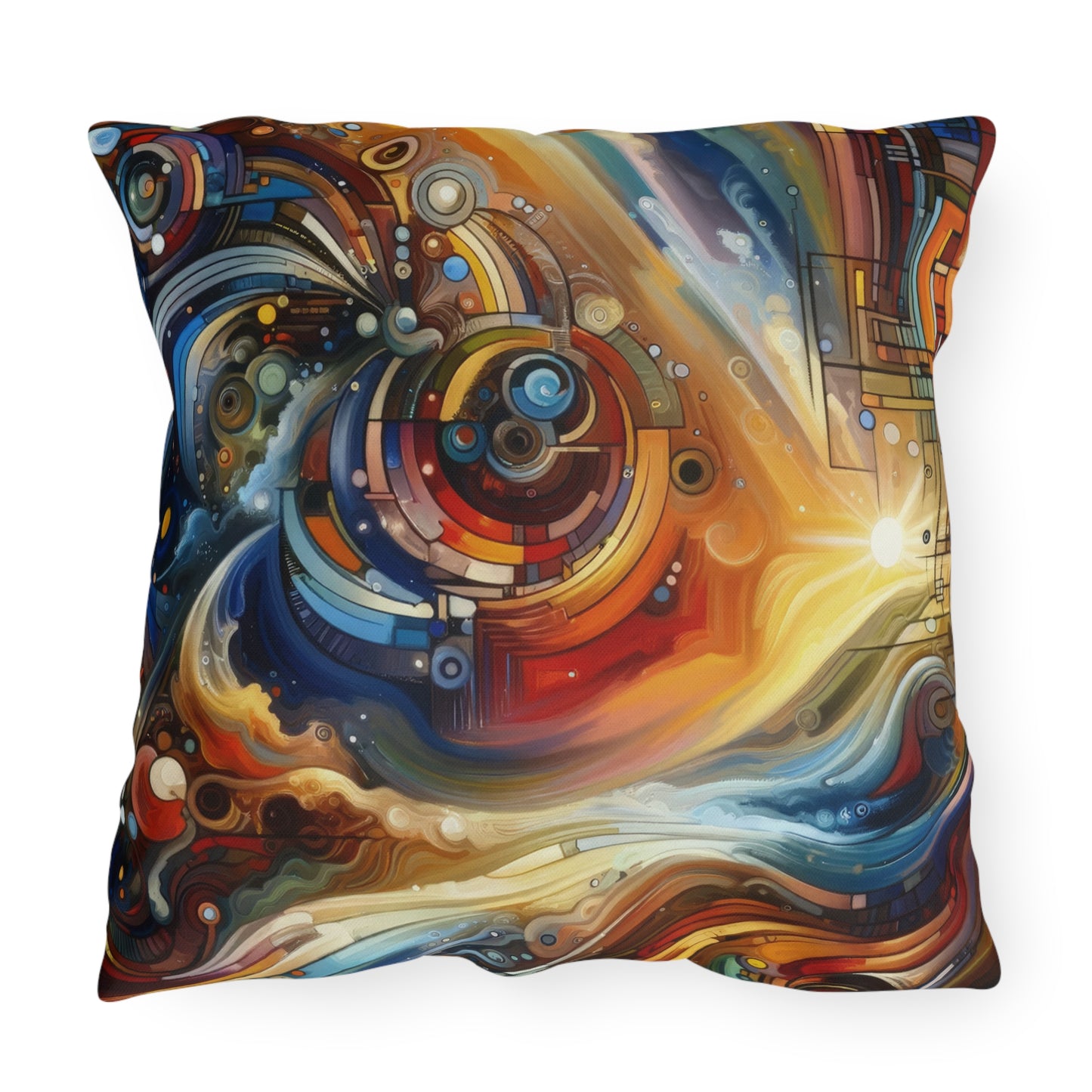Ritualistic Growth Symphony Outdoor Pillows