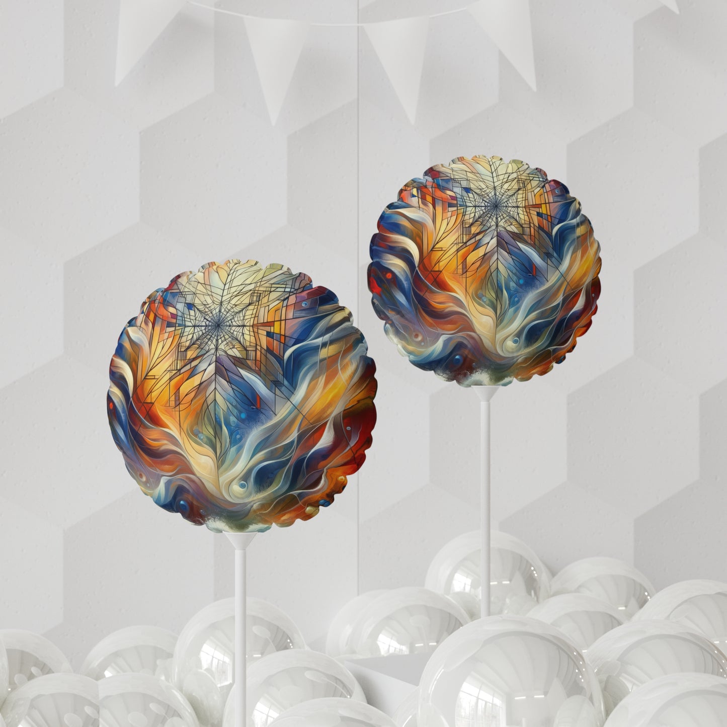 Weaving Renewal Web Balloon (Round and Heart-shaped), 11"