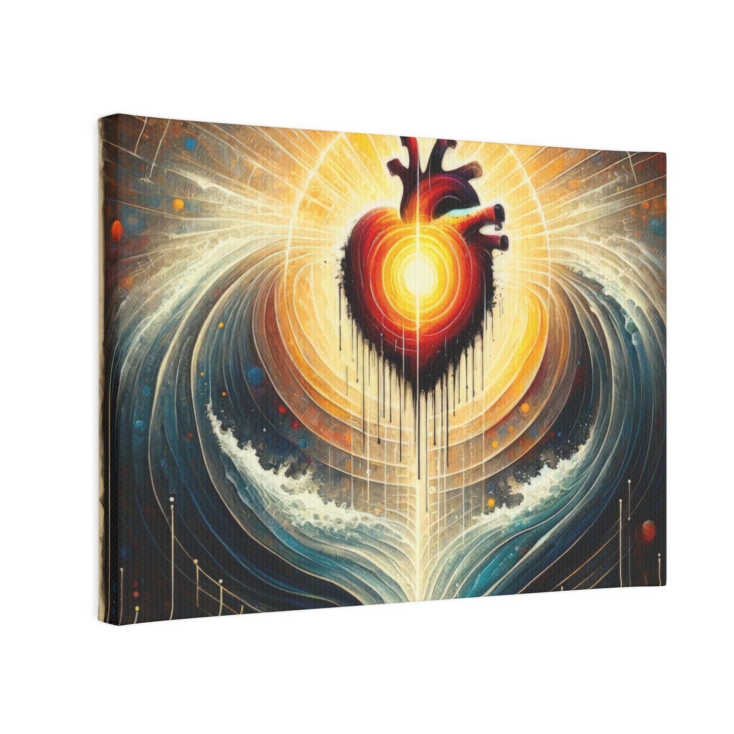 Awakened Heart Waves Canvas Photo Tile