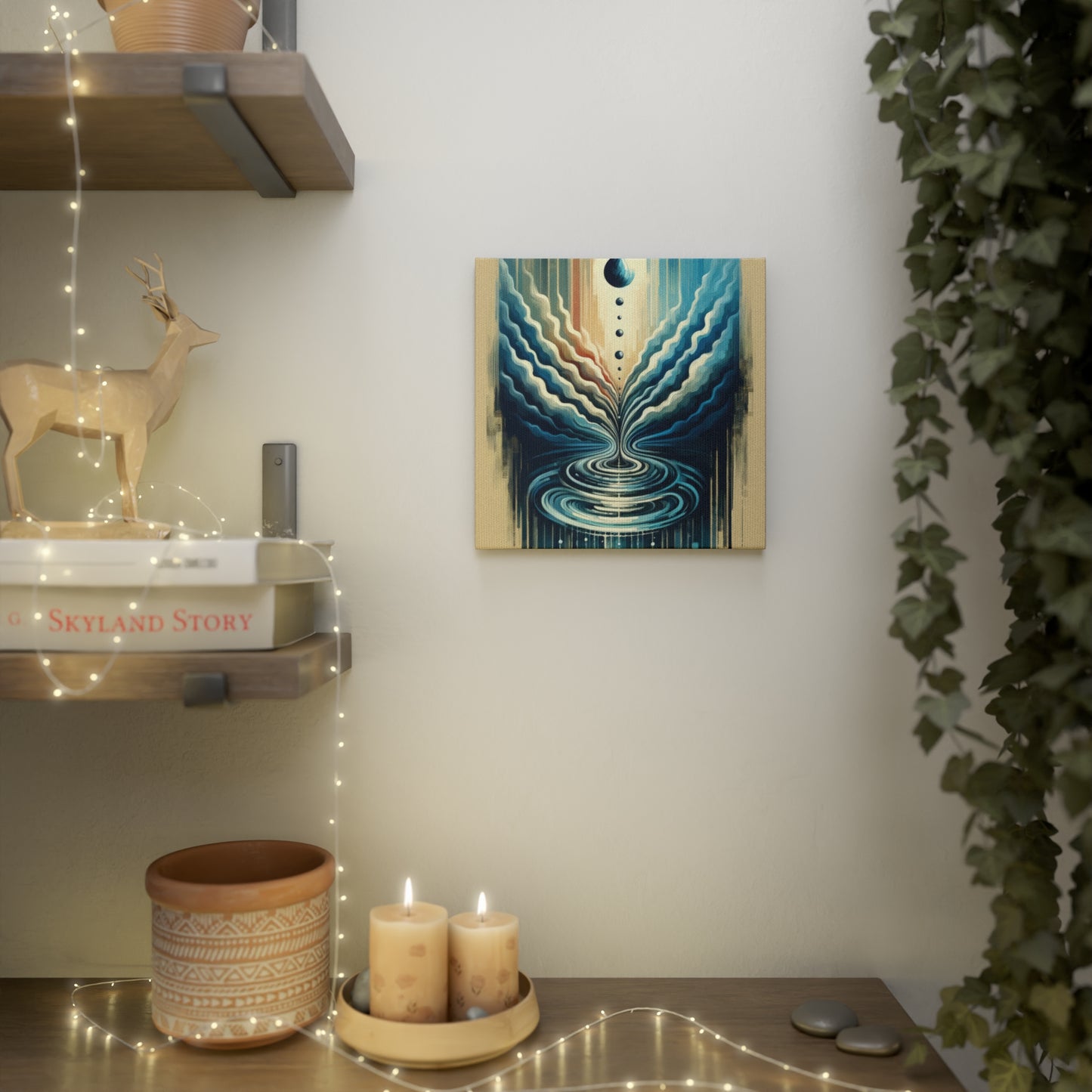 Ripple Effect Abstract Canvas Photo Tile