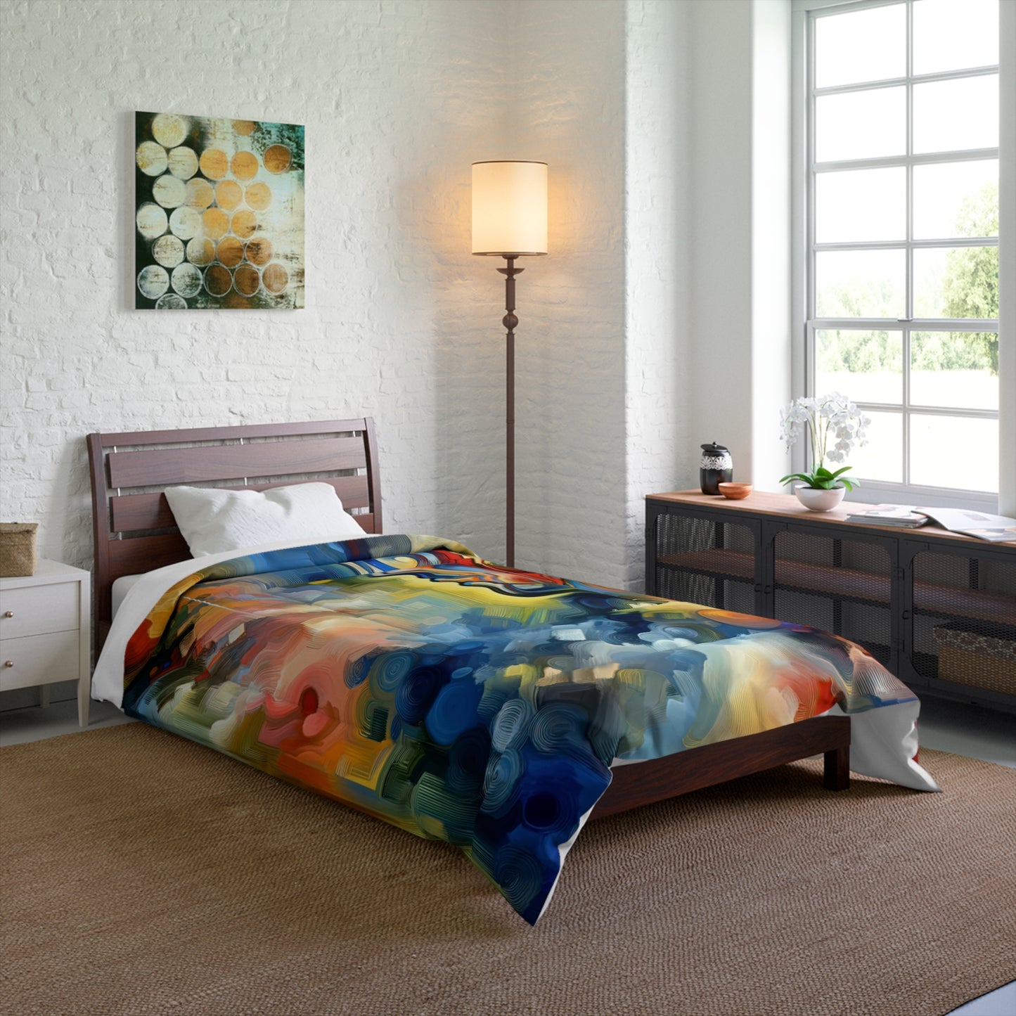 Emotional Perception Abstract Comforter