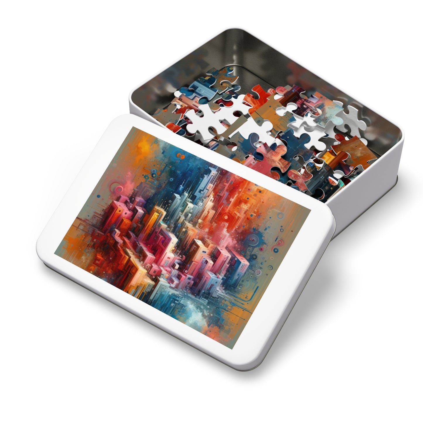 Digital Harmony Tachism Jigsaw Puzzle (30, 110, 252, 500,1000-Piece)