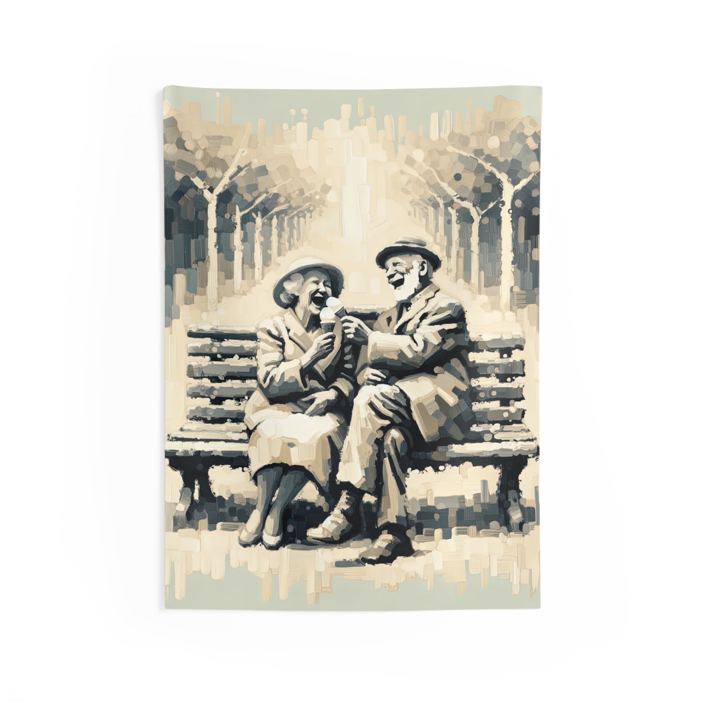 Joyful Companionship Serenity Indoor Wall Tapestries