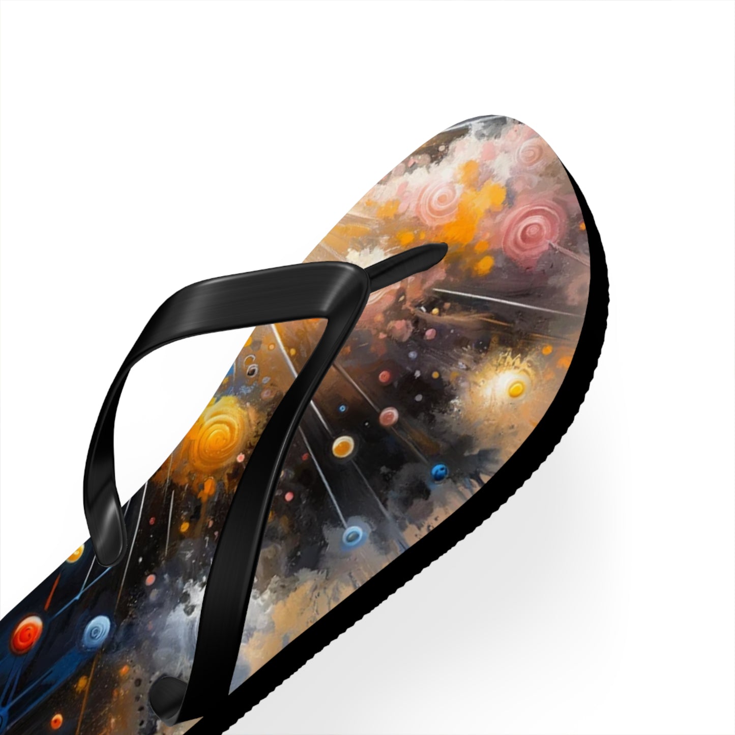 Luminous Abstract Tachism Flip Flops