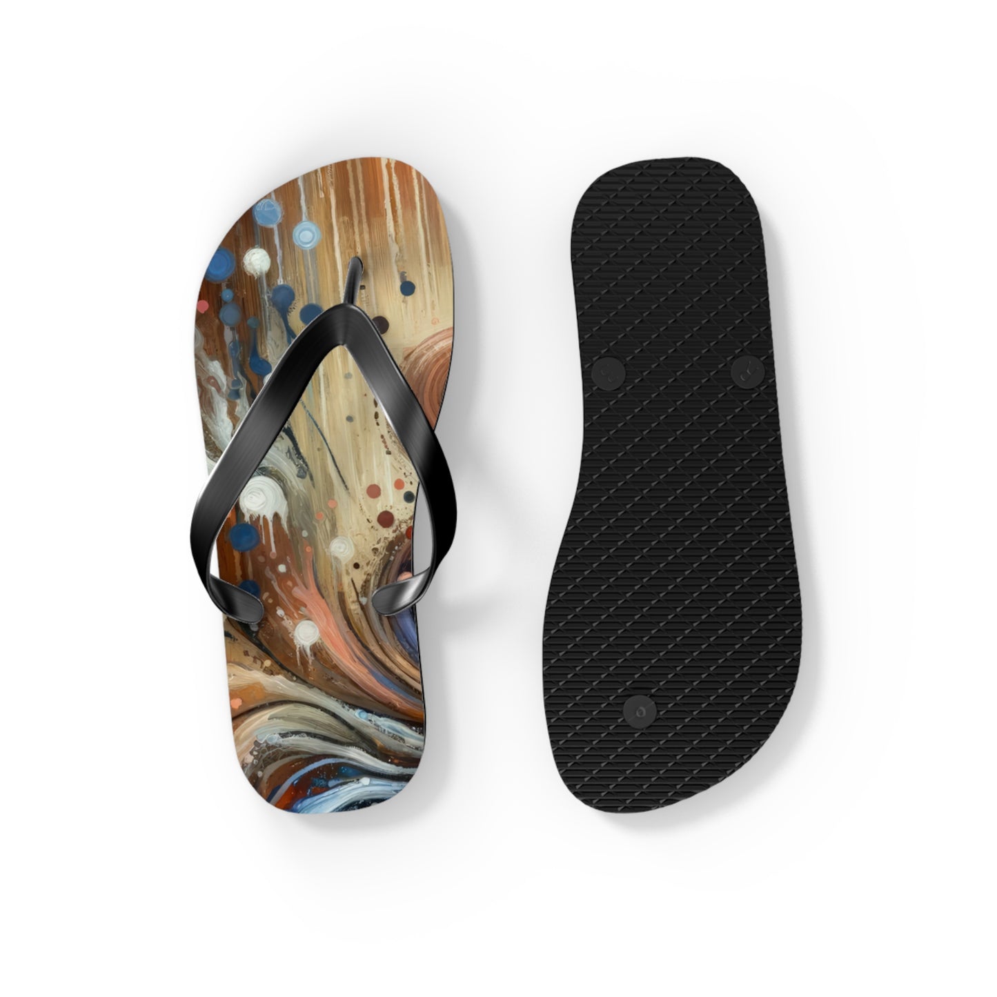 Empathic Connection Tachism Flip Flops