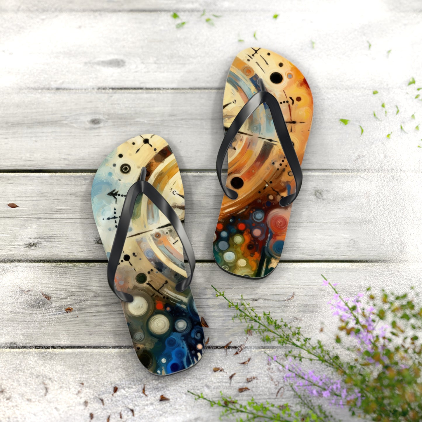 Guidance Abstract Compass Flip Flops