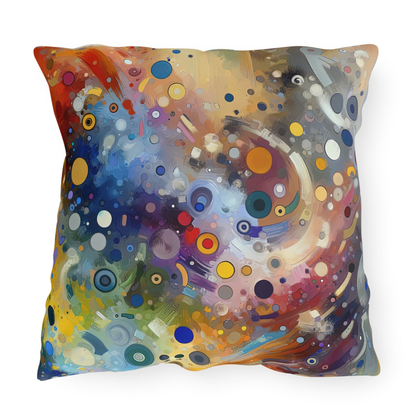 Humorous Unified Tachism Outdoor Pillows