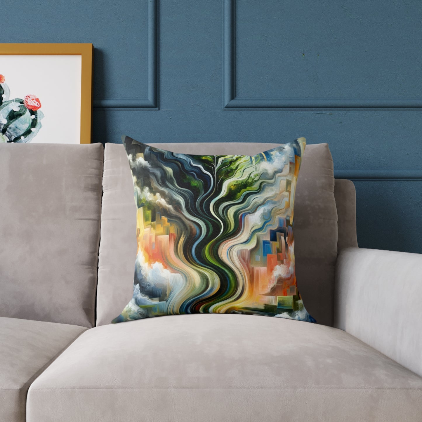 Eternal Digital Contrast Spun Polyester Pillow
