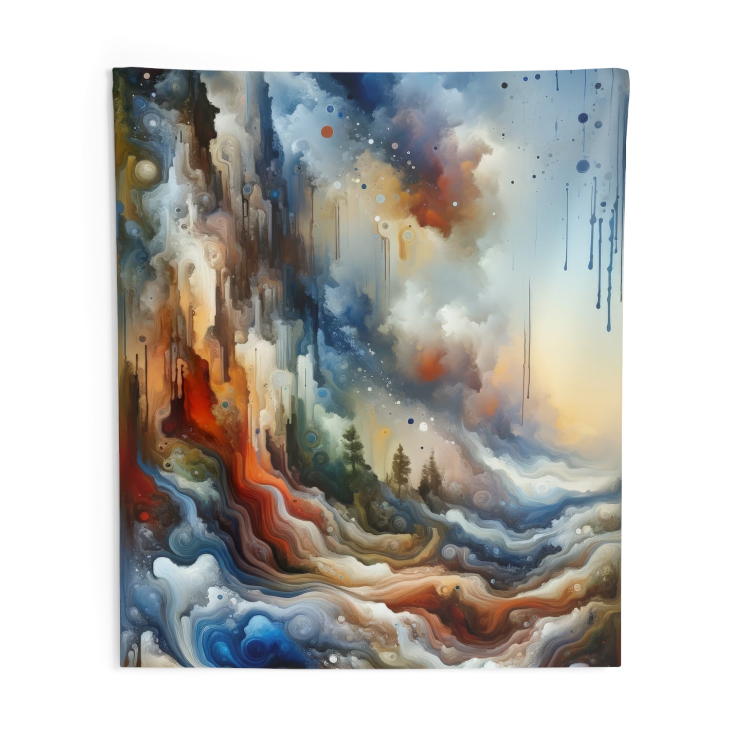 Inner Journey Abstract Indoor Wall Tapestries