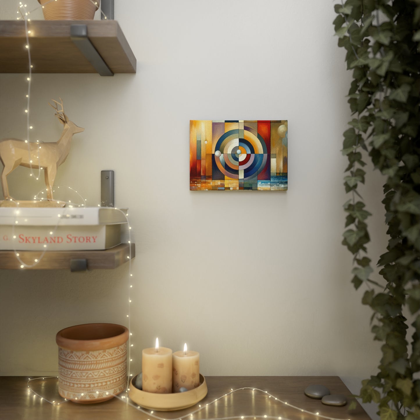 Oneness Through Tachism Canvas Photo Tile