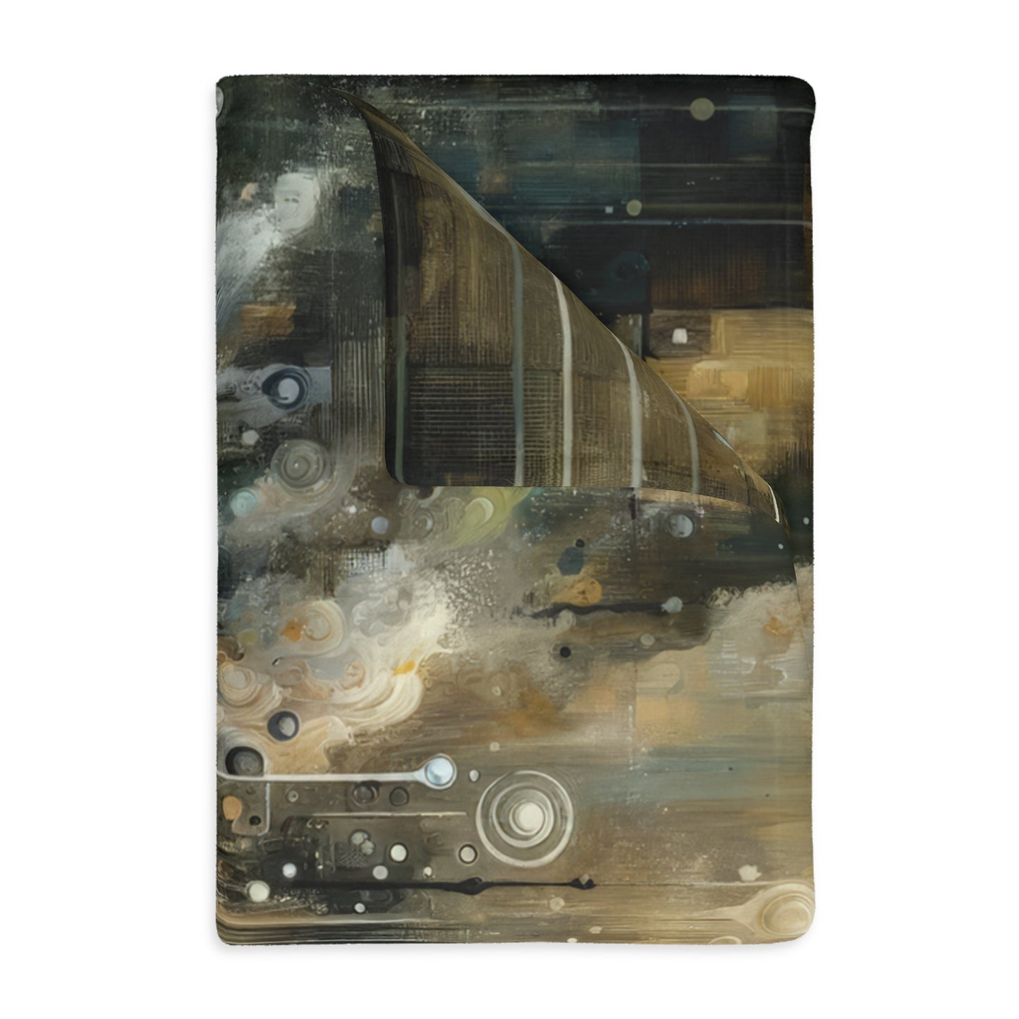 Integral Stewardship Abstract Velveteen Microfiber Blanket (Two-sided print)