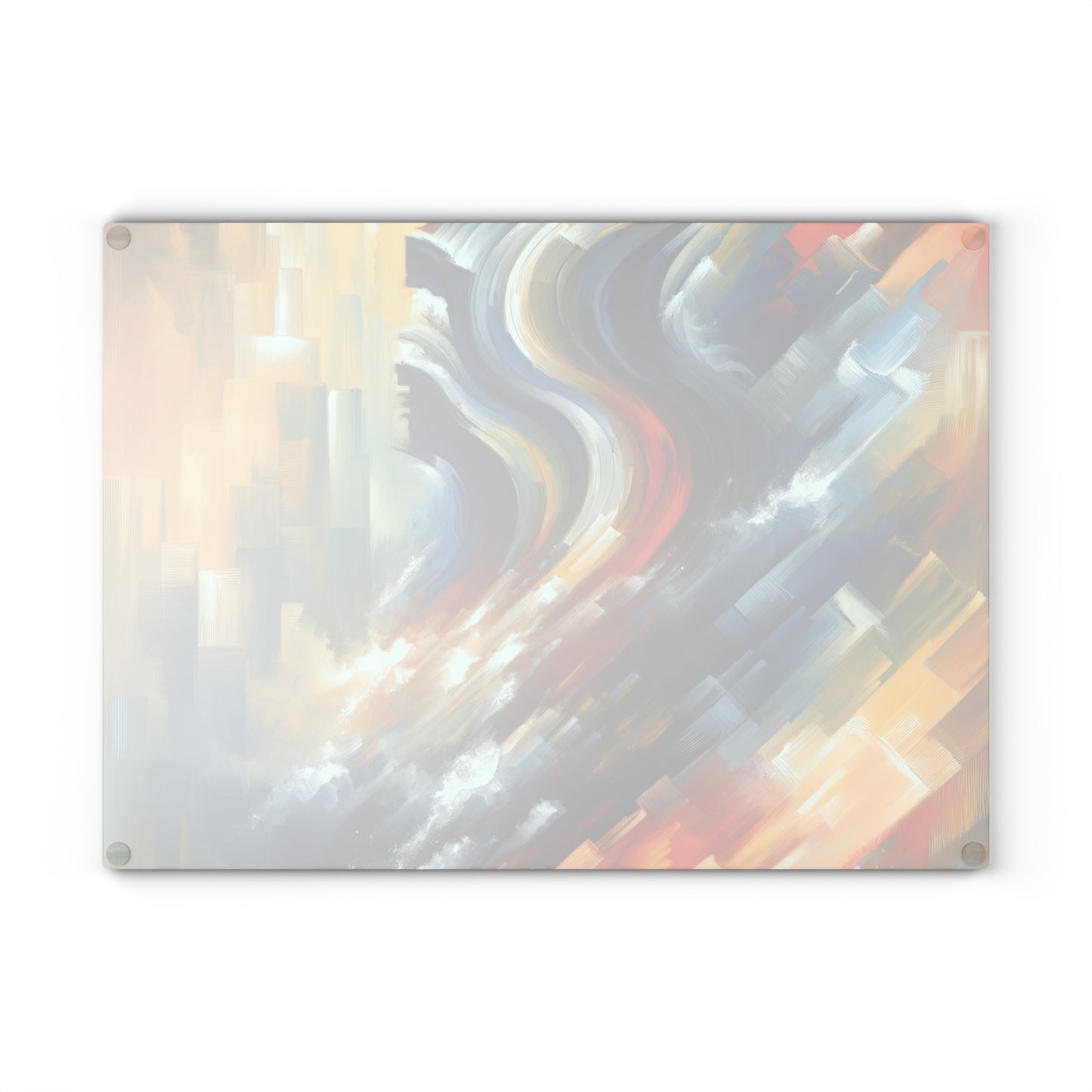 Persistence Force Abstract Glass Cutting Board
