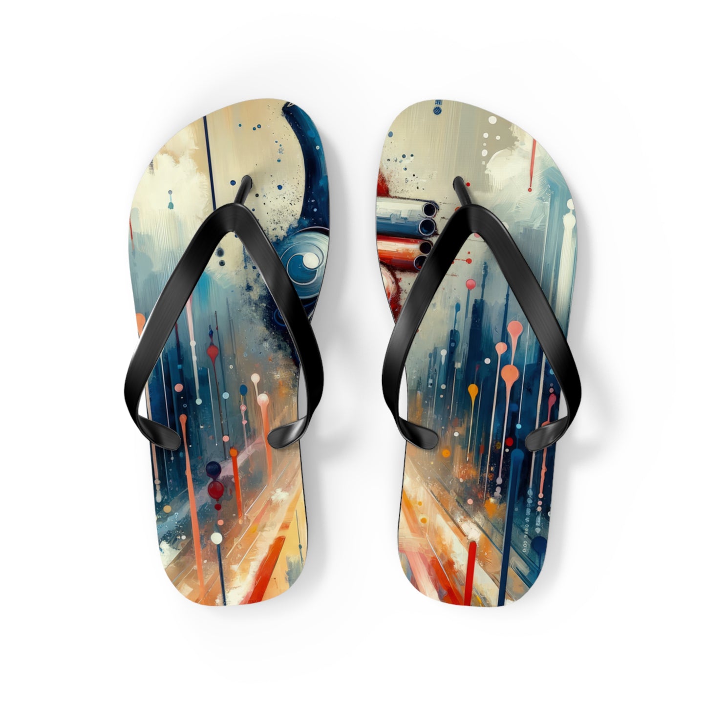 Rhythmic Heart Harmony Flip Flops