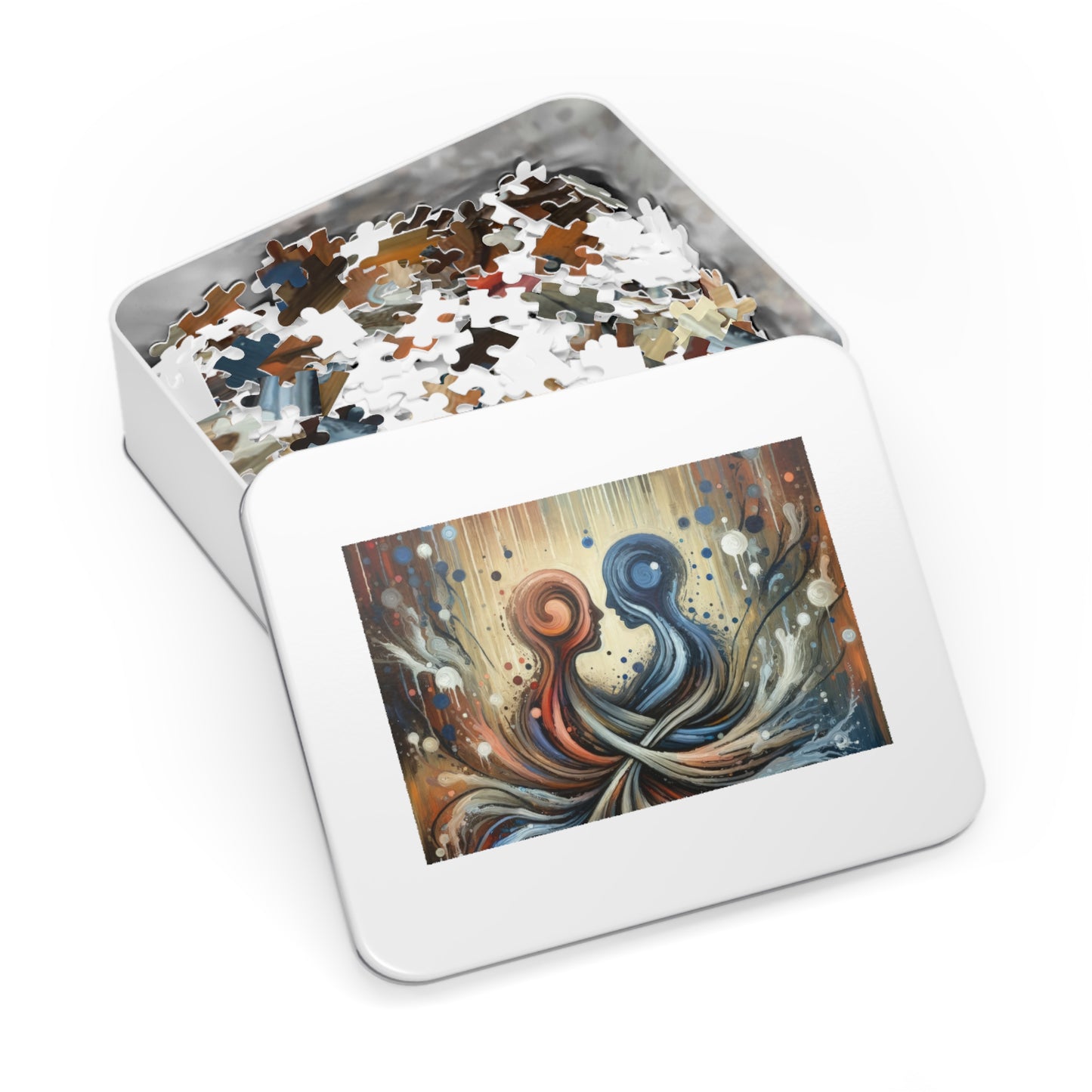 Empathic Connection Tachism Jigsaw Puzzle (30, 110, 252, 500,1000-Piece)