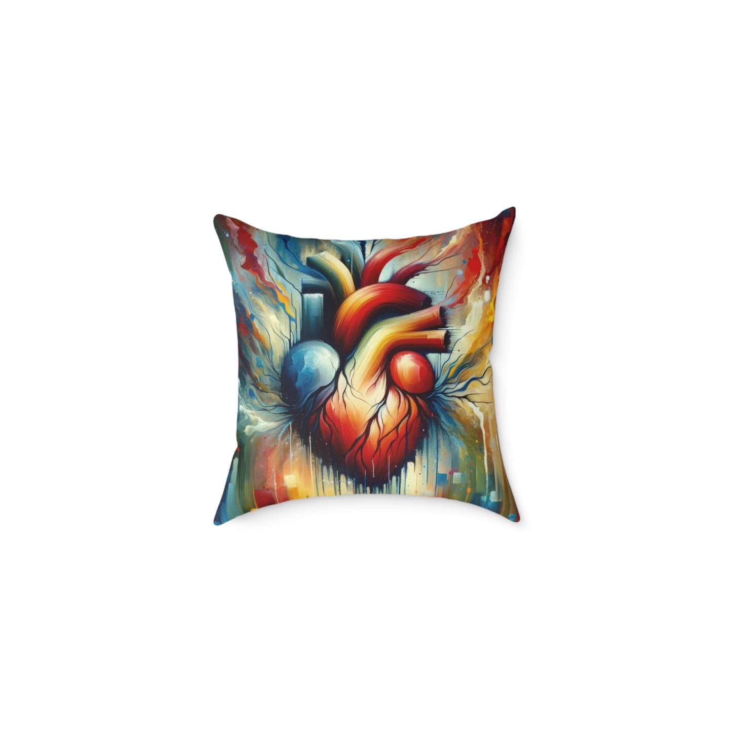 Humanity Heart Unveiled Spun Polyester Pillow