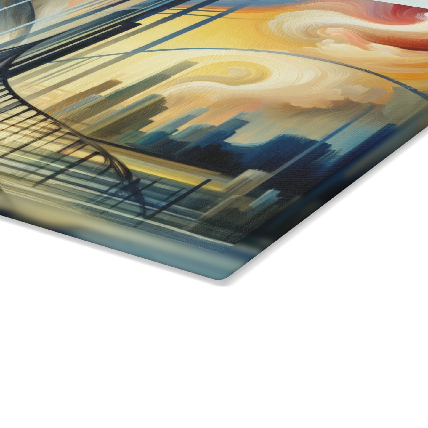 Conscious Bridge Tachism Glass Cutting Board