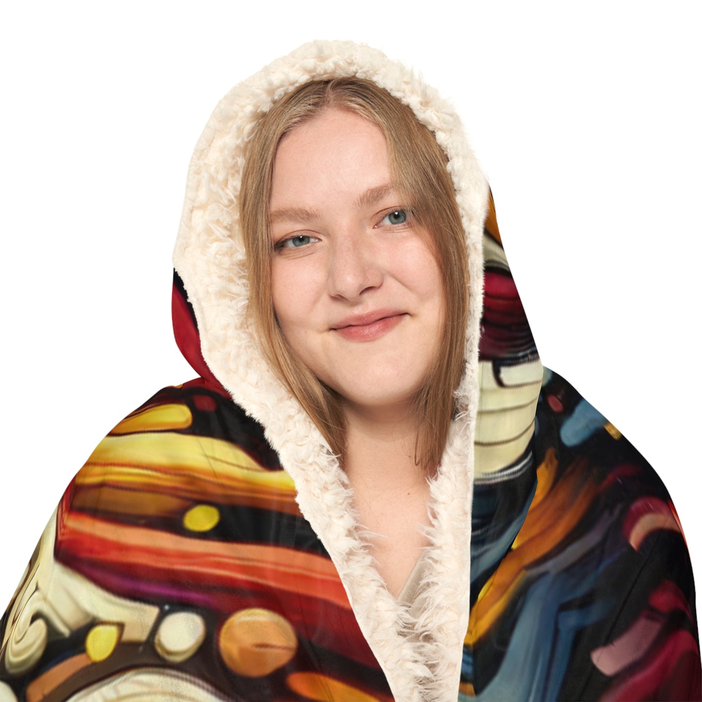 Abstract Financial Flux Snuggle Blanket