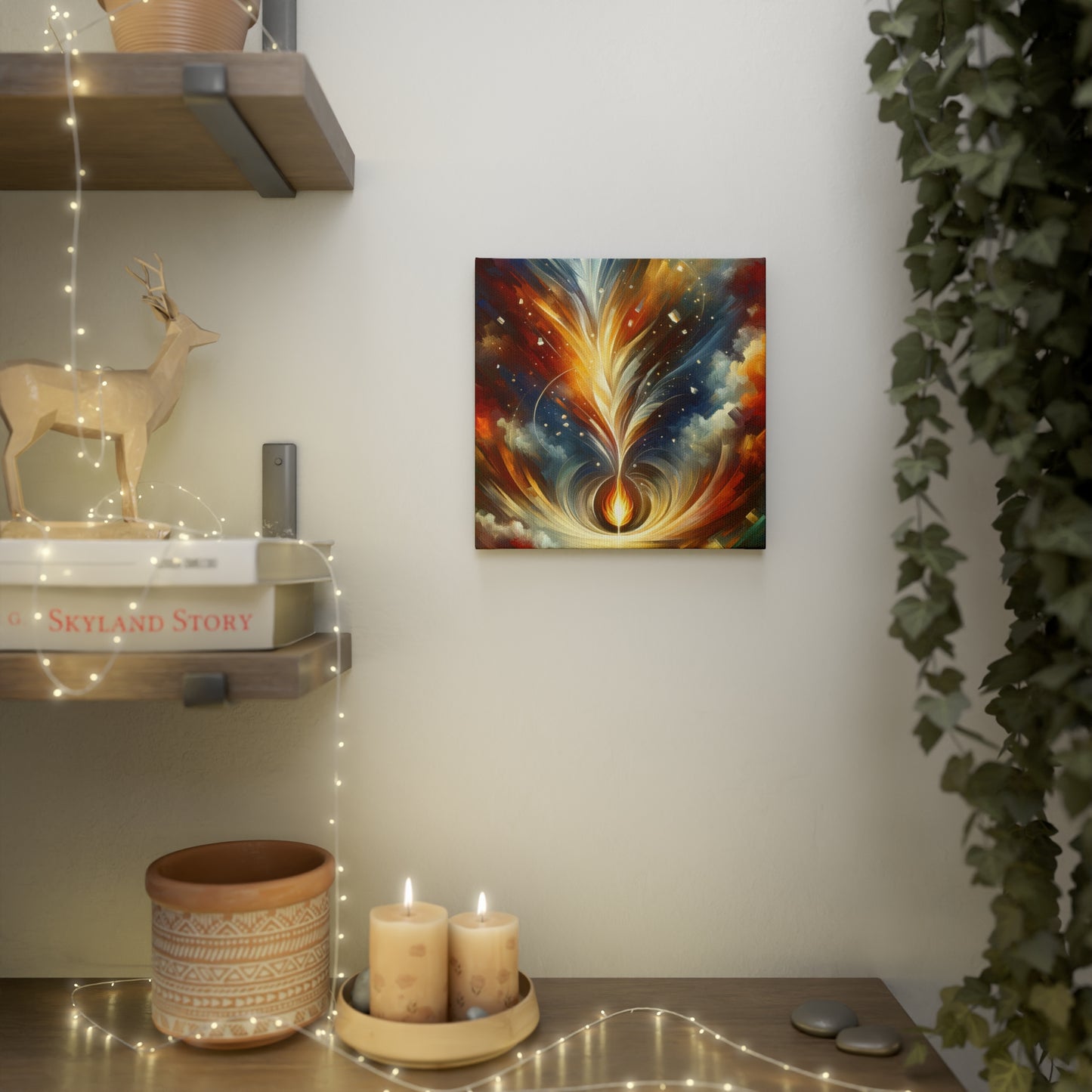 Igniting Transformational Currents Canvas Photo Tile