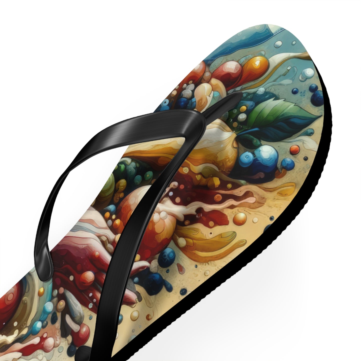 Nourishing Tachism Symphony Flip Flops