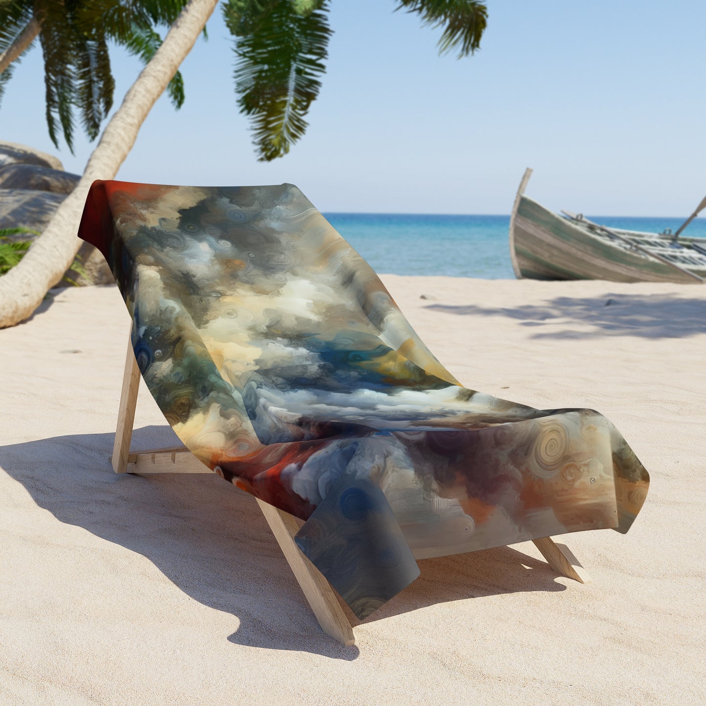 Unspoken Symphony Ethereal Beach Towel