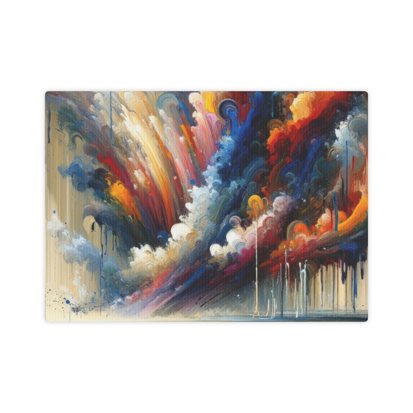 Grandiose Transformation Tachism Canvas Photo Tile