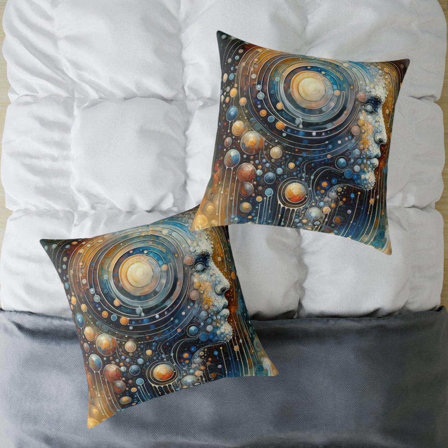 Dialogue Nuances Attunement Spun Polyester Pillow