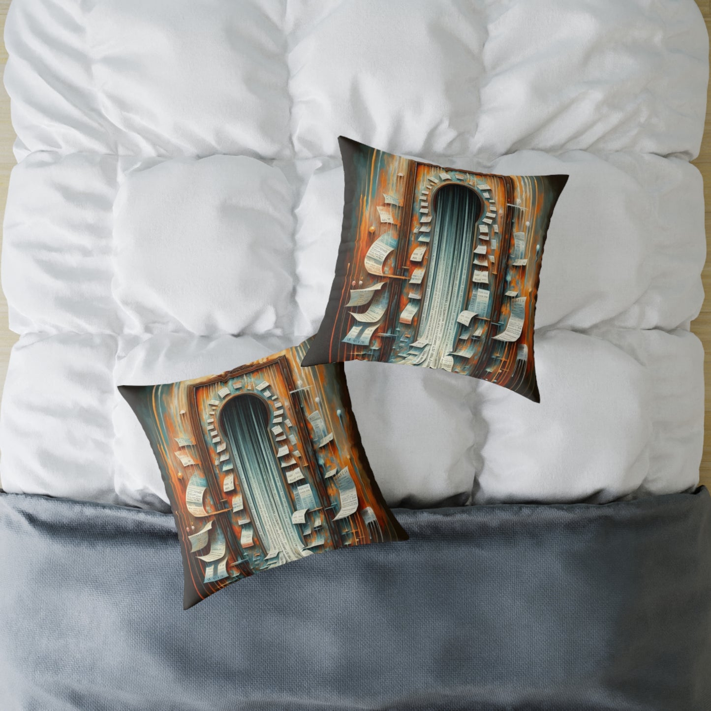 Illuminated Truths Mirror Spun Polyester Pillow