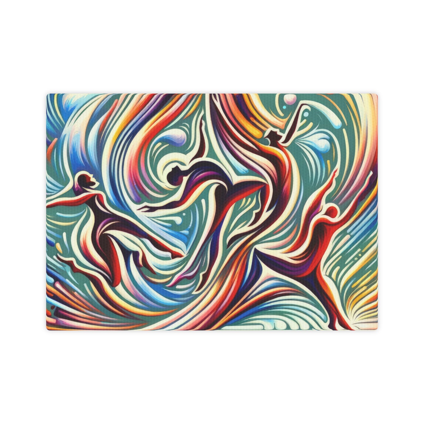 Choreographic Mindful Tachism Canvas Photo Tile