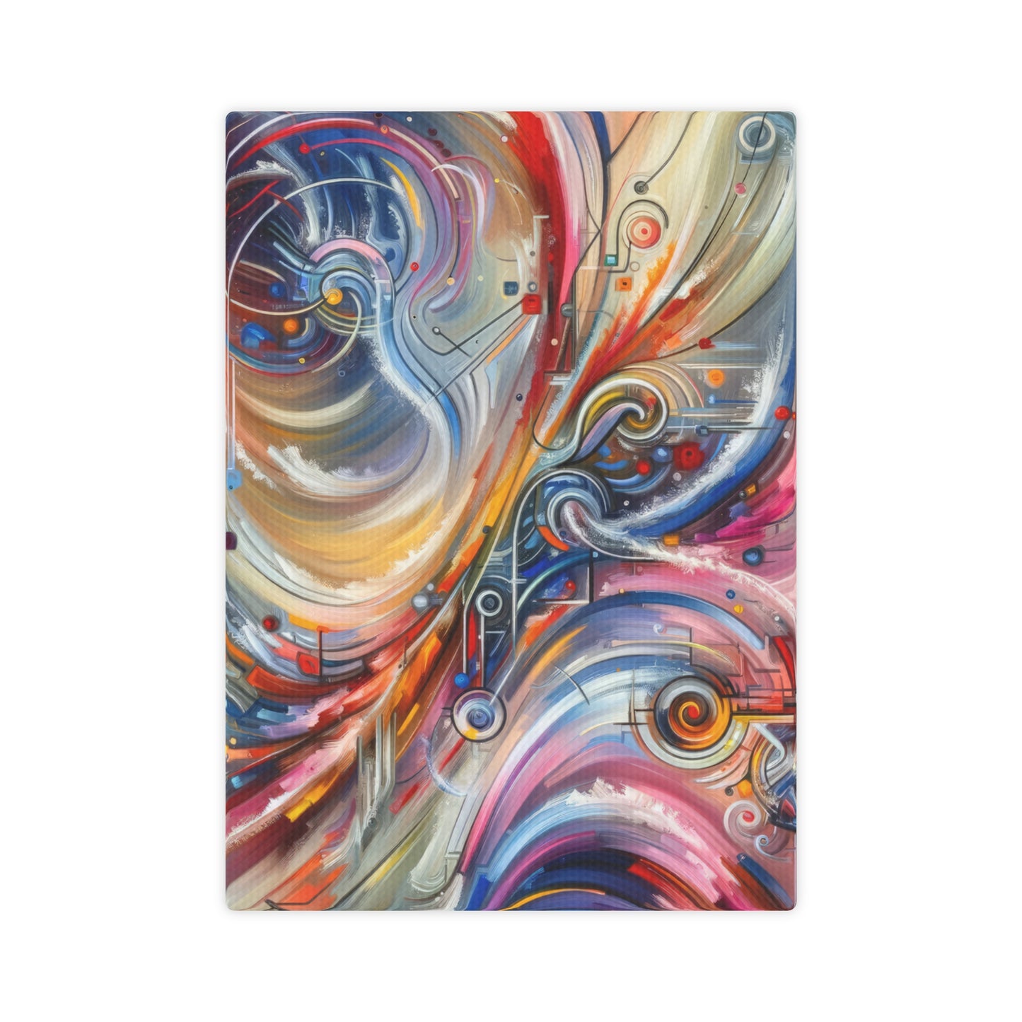 Interconnectivity Tachism Dynamics Canvas Photo Tile