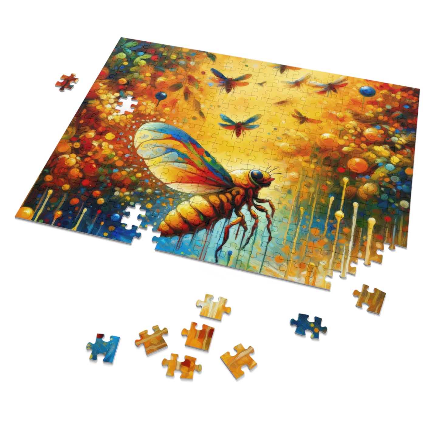 Seasonal Cicada Vibrance Jigsaw Puzzle (30, 110, 252, 500,1000-Piece)