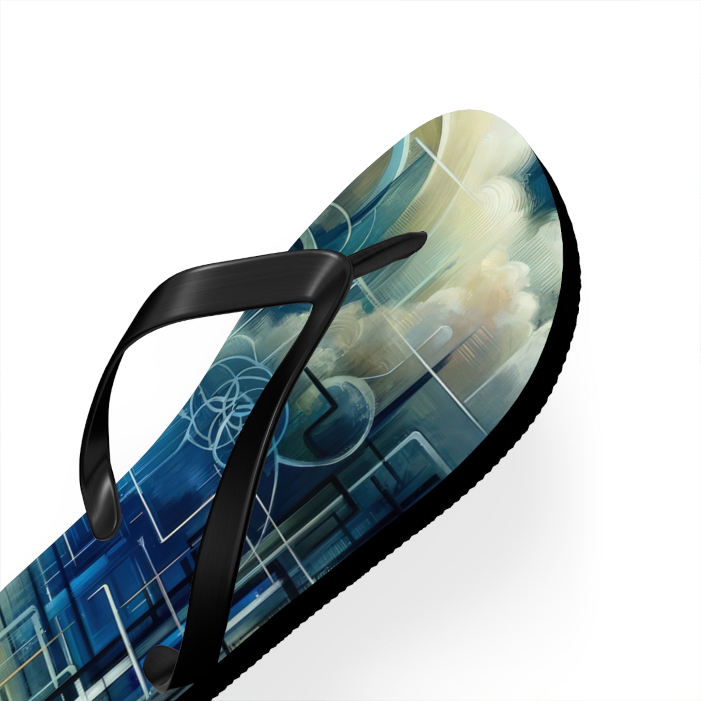 Digital Spiritual Journey Flip Flops