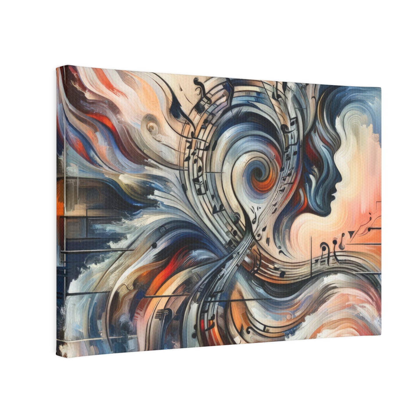 Symphonic Empathic Swirls Canvas Photo Tile