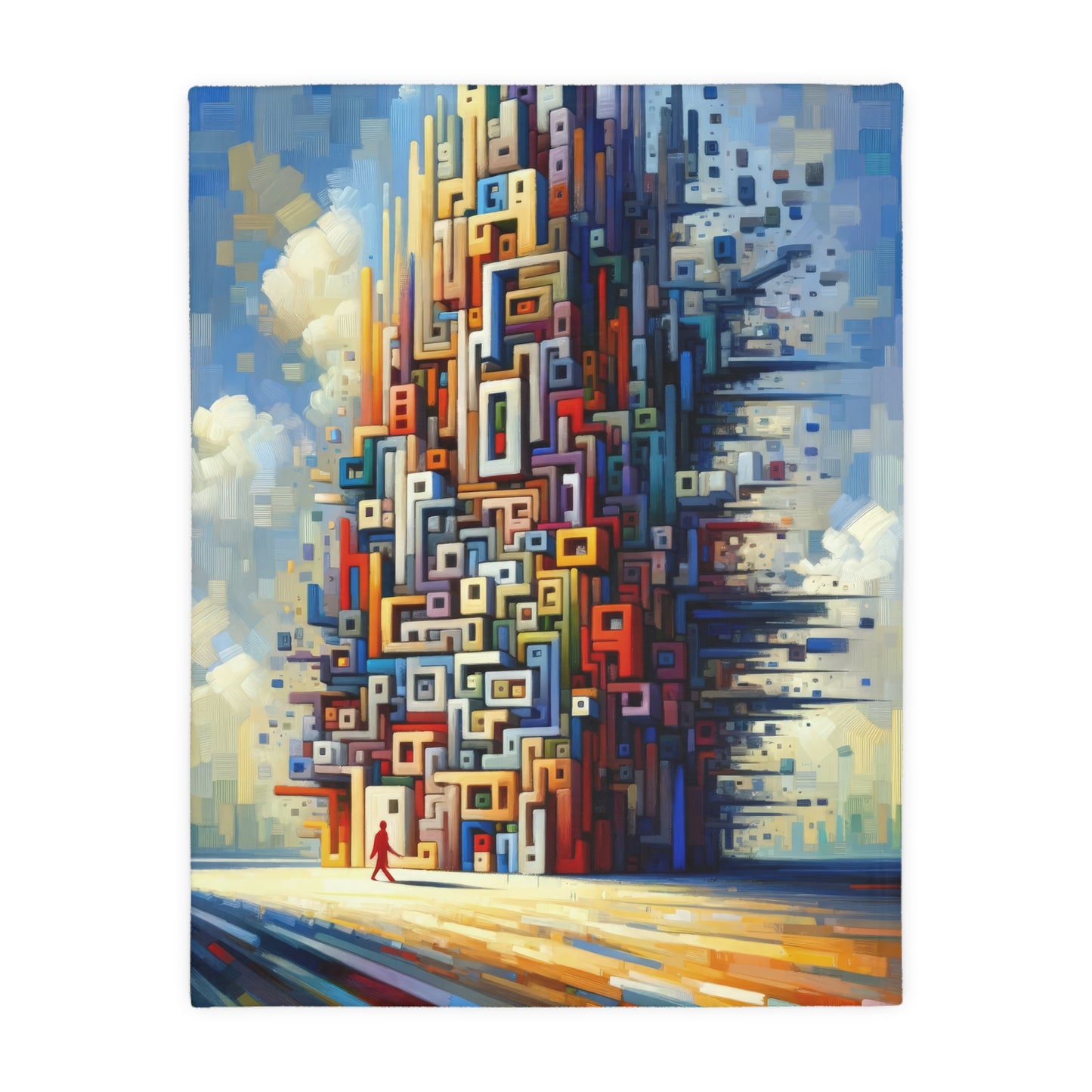Architectural Endeavor Tapestry Velveteen Microfiber Blanket (Two-sided print)