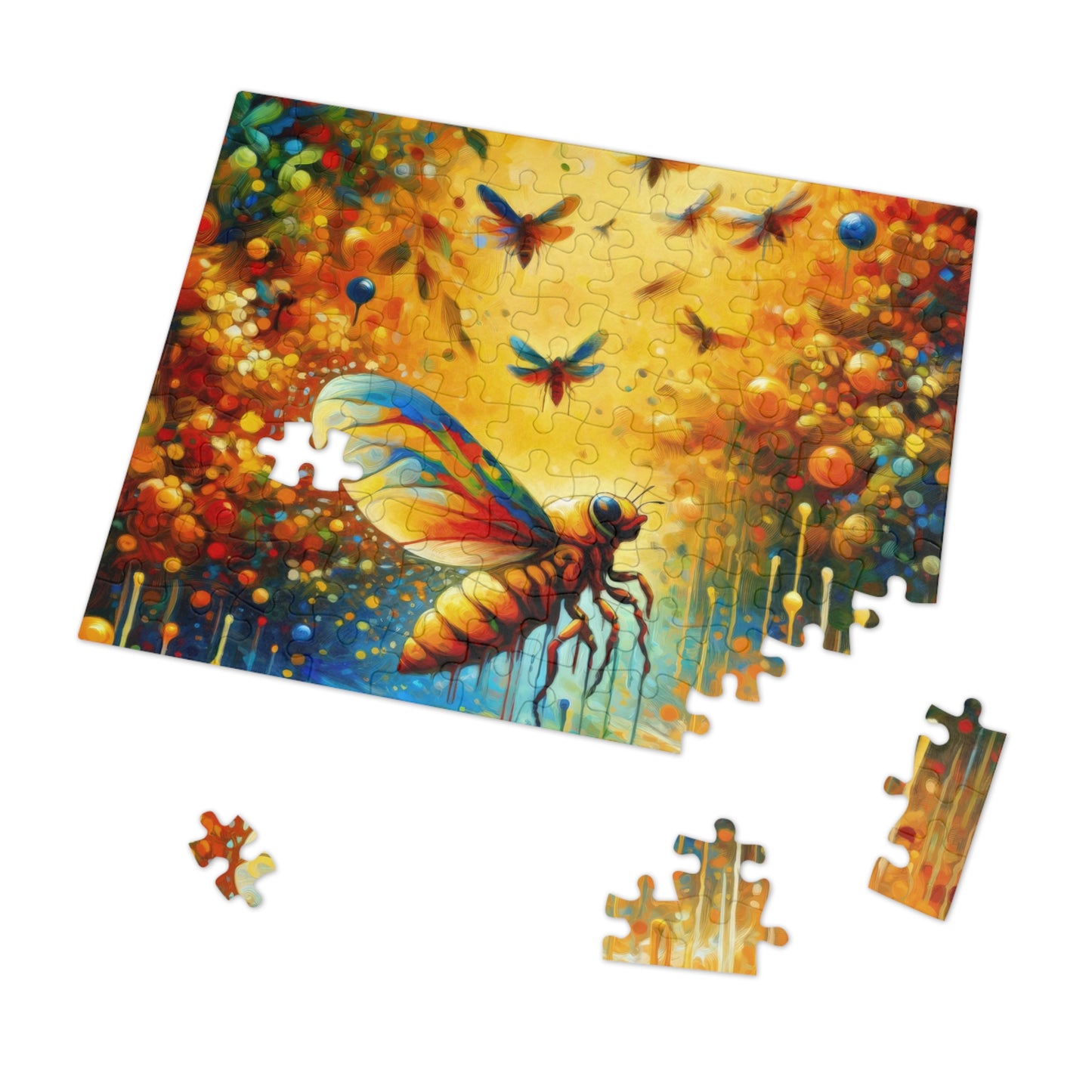 Seasonal Cicada Vibrance Jigsaw Puzzle (30, 110, 252, 500,1000-Piece)