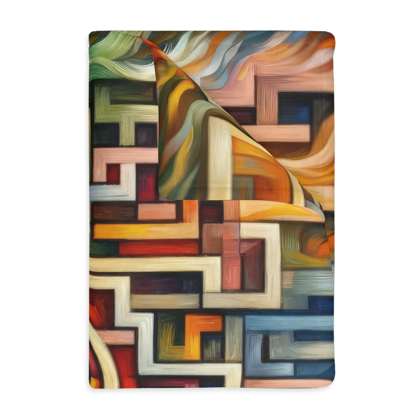 Labyrinthine Love Choices Velveteen Microfiber Blanket (Two-sided print)
