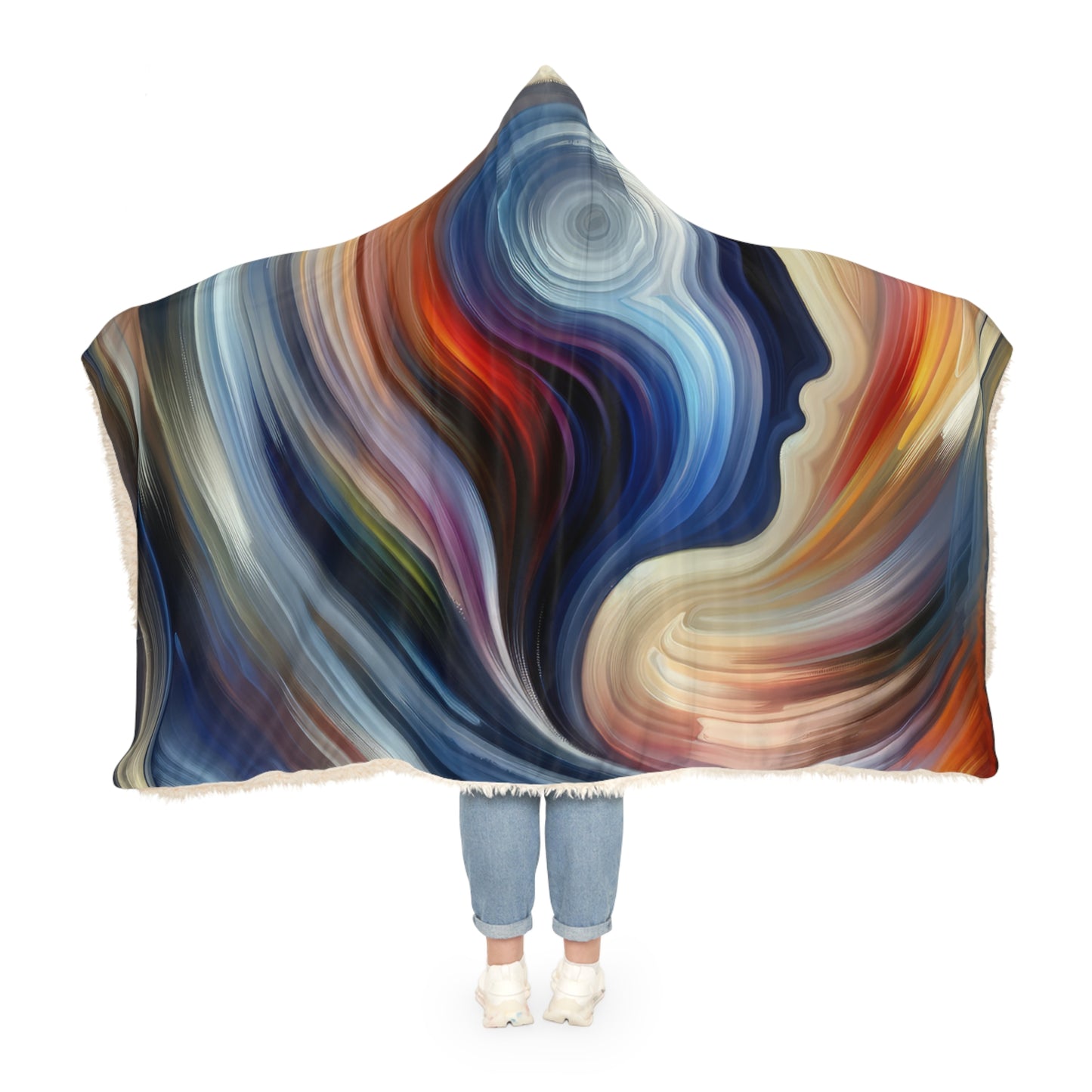 Harmonious Mindset Abstract Snuggle Blanket