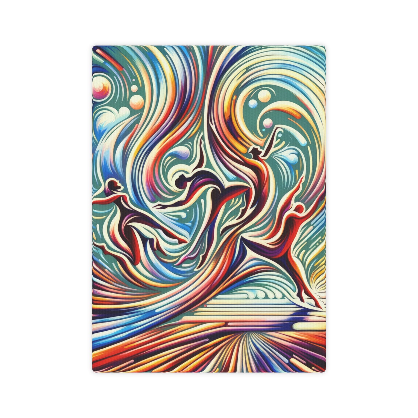 Choreographic Mindful Tachism Canvas Photo Tile