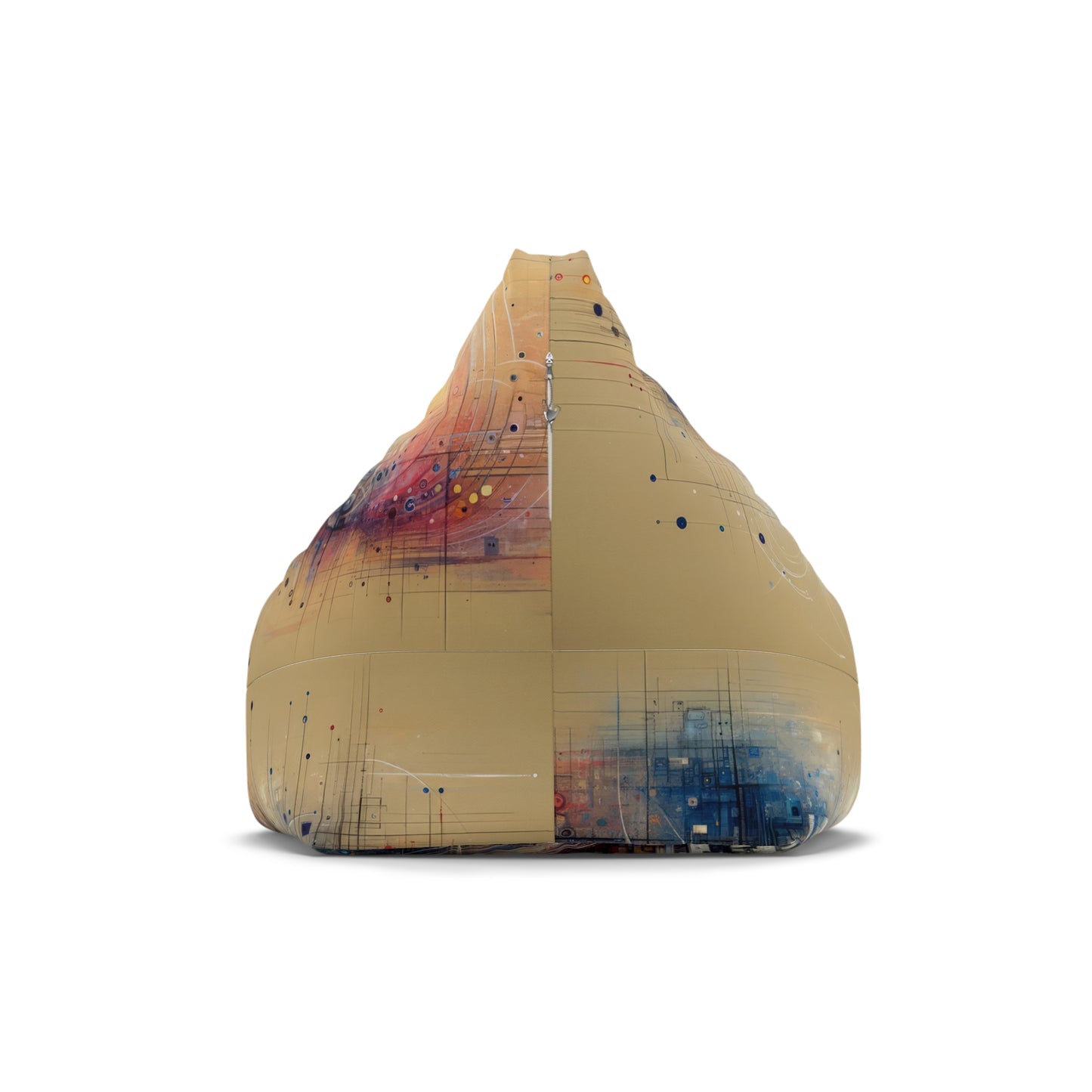 Digital Rhythmic Architecture Bean Bag Chair Cover