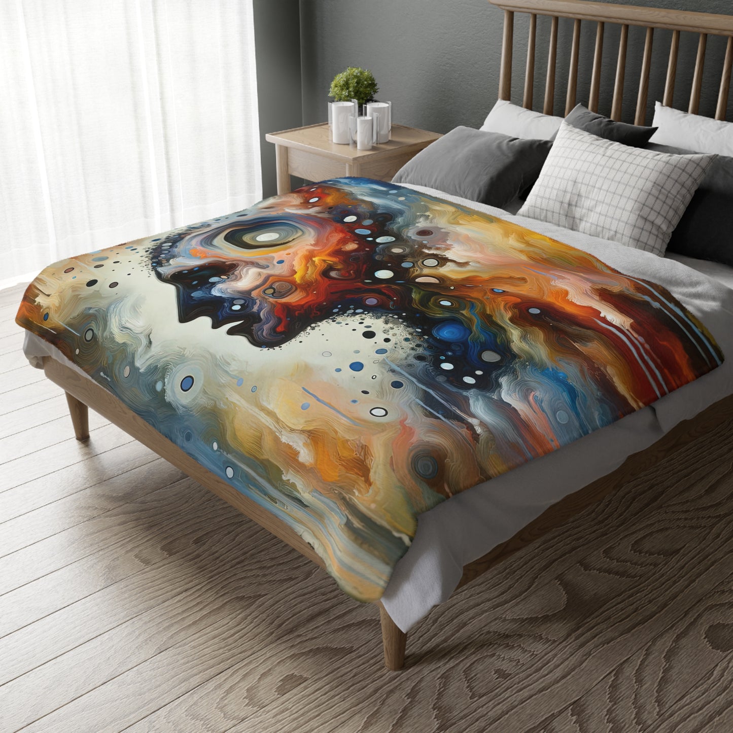 Self Awareness Alchemy Velveteen Microfiber Blanket (Two-sided print)