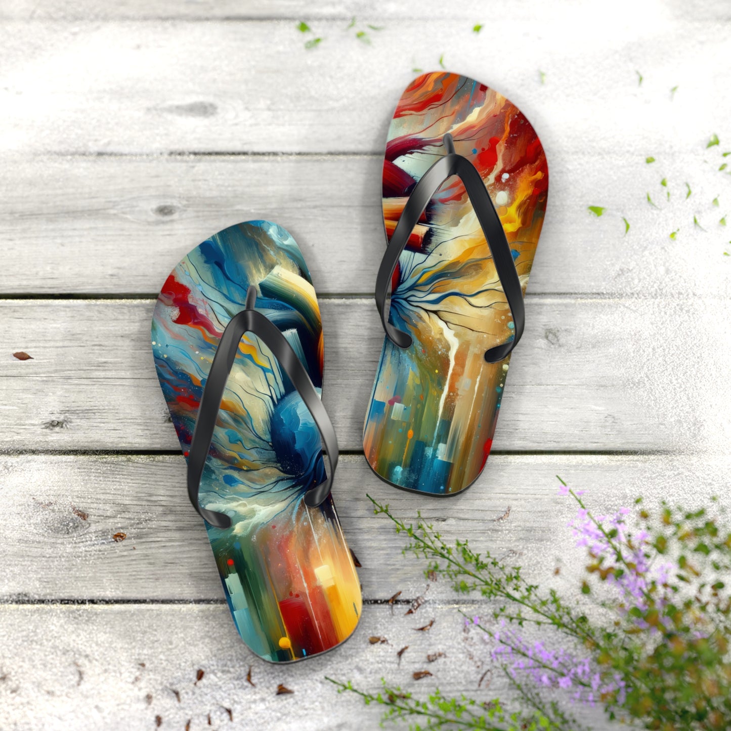 Humanity Heart Unveiled Flip Flops