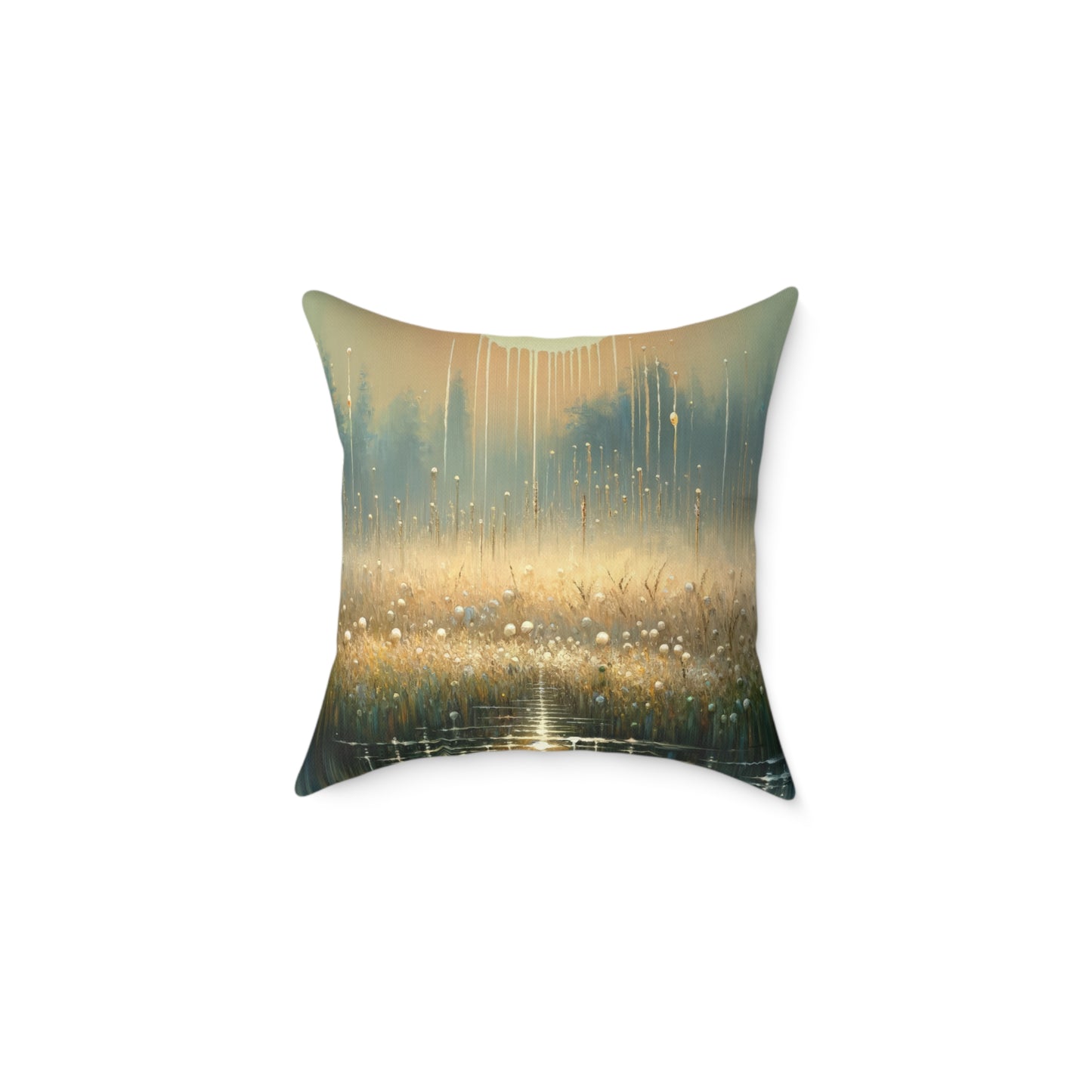 Observant Delicacy Heart Spun Polyester Pillow
