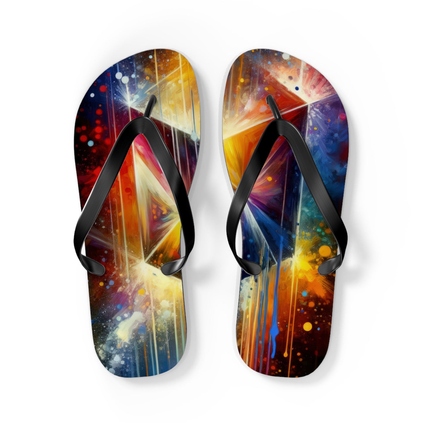 Prismatic Light Spectrum Flip Flops