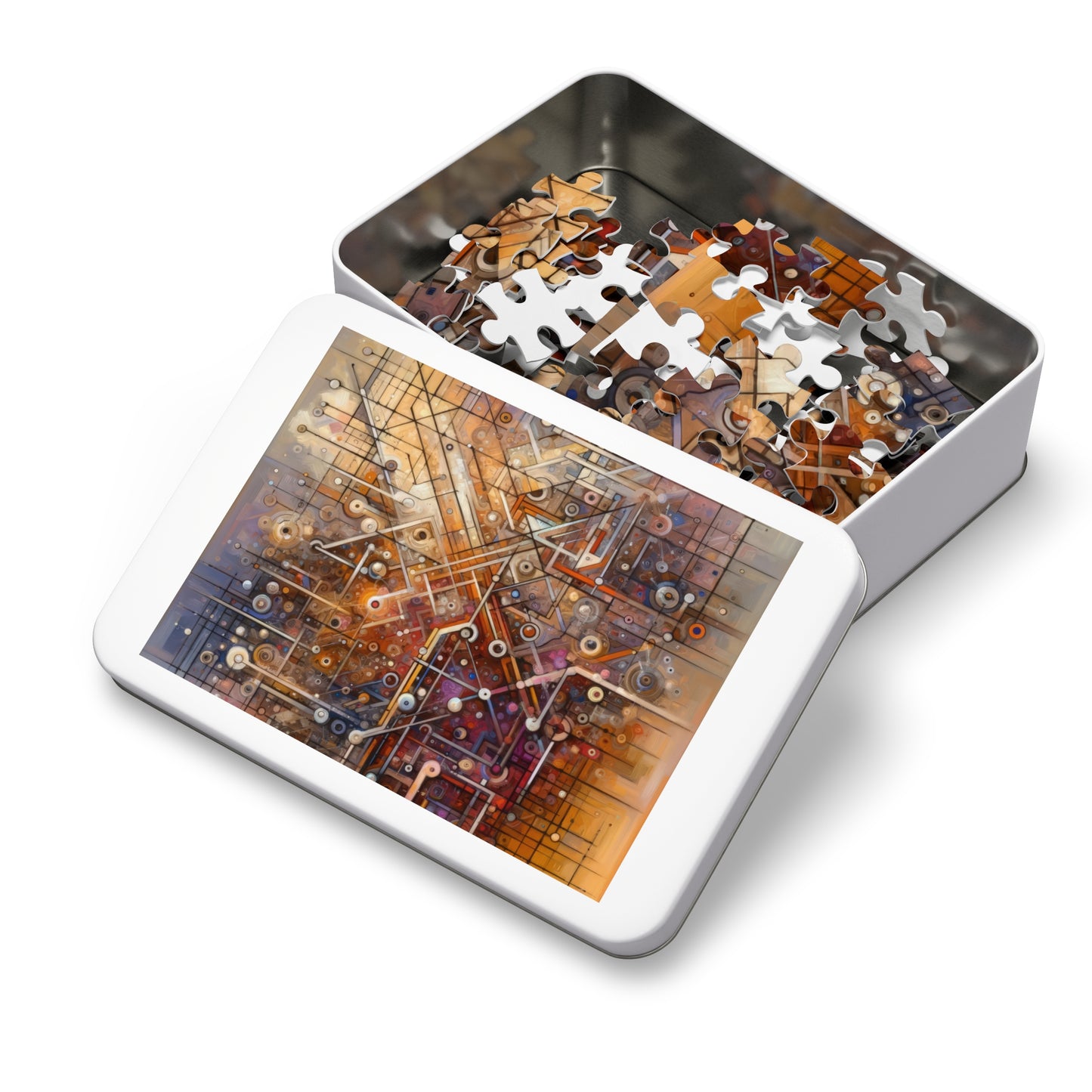 Abstract Structural Complexity Jigsaw Puzzle (30, 110, 252, 500,1000-Piece)